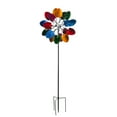 thumbnail image 1 of Evergreen 72"H Wind Spinner, Multicolored Shovels, 24'' x 10'' x 72'' inches., 1 of 1