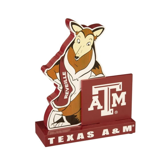 Evergreen 8 in. Wooden Mascot Statue with Team Logo, Texas A&M