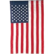 Evergreen American Flag 12x18 Double Sided | Patriotic House Flags For Outside | Small American Flag Garden Size | Embroidered Stars and Stripes | USA Residential or Commercial