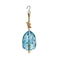 thumbnail image 1 of Evergreen Art Glass Speckle Light Blue Bell Chime, 1 of 5