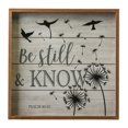 thumbnail image 1 of Evergreen Be Still and Know Wooden Sign, 15'' x 1'' x 15'' inches, 1 of 1