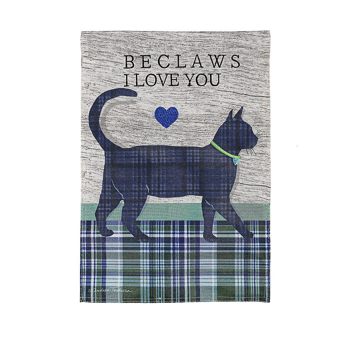 Evergreen Beclaws I Love You Garden Burlap Flag 12.5 x 18 Inches Indoor Outdoor Decor