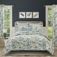 thumbnail image 1 of Evergreen Blue Quilt Set Queen, 1 of 5