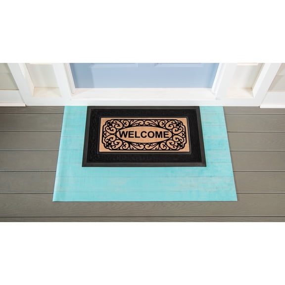 Blue Wood Plank Layering Mat