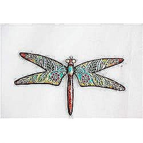 Evergreen Boho Dragonfly, Rust/Yellow
