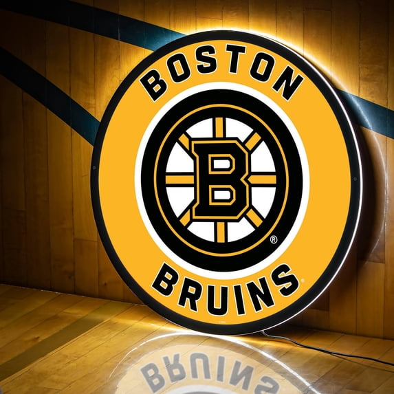 Boston Bruins LED XL Round Wall D-cor