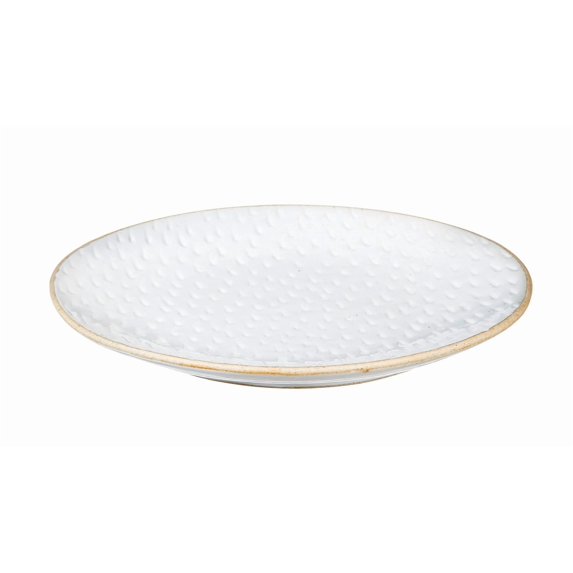 Evergreen Ceramic Debossed Dinner Plate Picket Porcelain