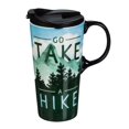 thumbnail image 1 of Evergreen Ceramic Travel Cup withbox 17oz. Go Take a Hike, 1 of 6
