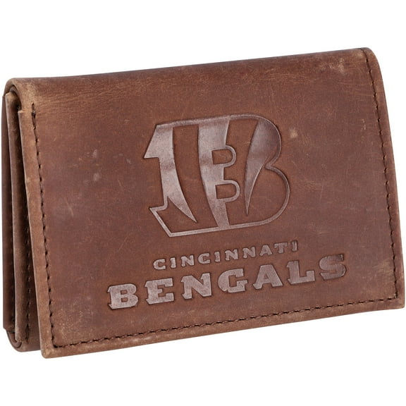 Evergreen Cincinnati Bengals Tri-Fold Wallet, Brown