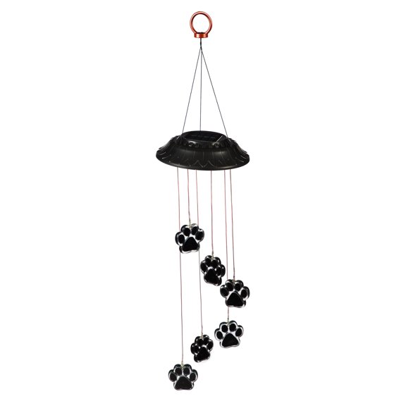 Color Changing Solar Mobile, Paw Print
