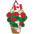 thumbnail image 1 of Evergreen Door Decor Canadian Patriotic Basket of Flowers Burlap Door Decor, 18.5'' x 15.75'' inches, 1 of 5