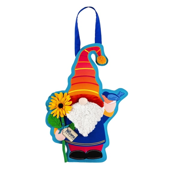 Evergreen Door Decor Garden Gnome Door Decor, 18.25'' x 12.5'' inches