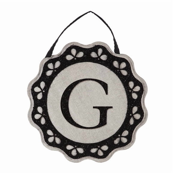 Evergreen Door Decor - Scalloped Monogram G