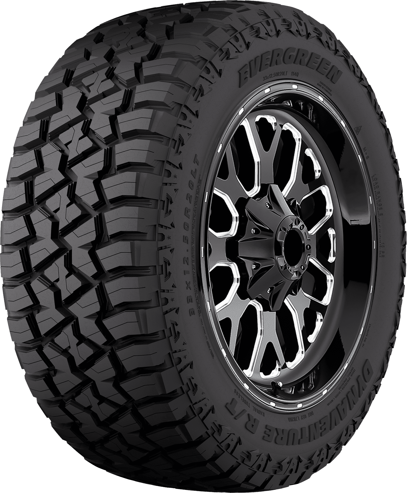 Evergreen Dynaventure R/T 35X13.50R20LT 126Q 12PR All-Terrain Truck Tire
