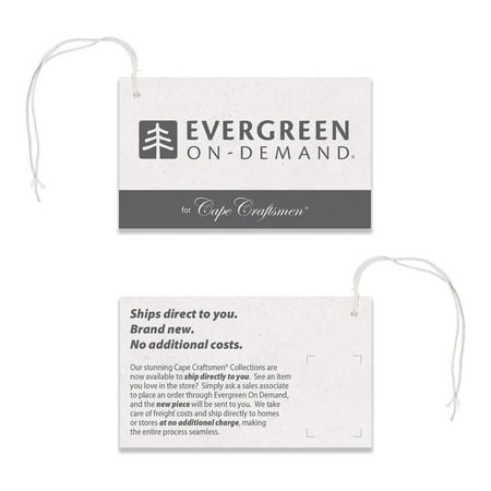 Evergreen EOD for Cape Craftsmen Hang Tag, Set of 12, 4'' x 2'' x 0'' inches.