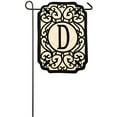 thumbnail image 1 of Evergreen Filigree Monogram D Applique Garden Flag, 12.5 x 18 inches, 1 of 6