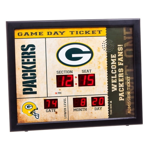 evergreen enterprises, inc nfl bluetooth scoreboard wall clock