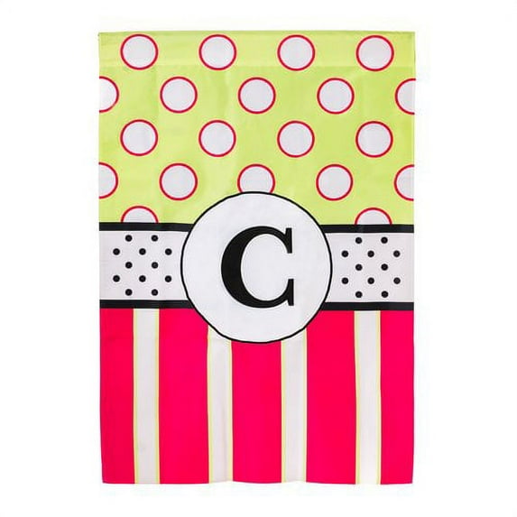 Evergreen Enterprises, Inc New Baskerville Peppy Monogram Vertical Flag