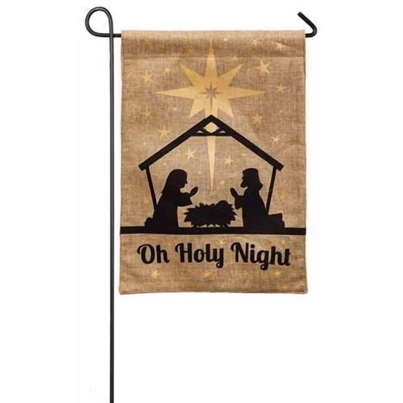 Holy Night Garden Flag