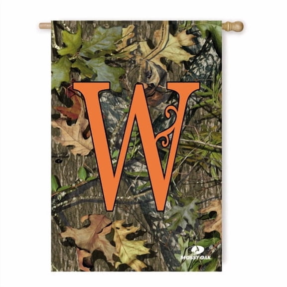 Mossy Oak Camouflage W Monogram House Flag