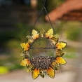 thumbnail image 1 of Sunflower Metal And Glass Bird Feeder, 1 of 3