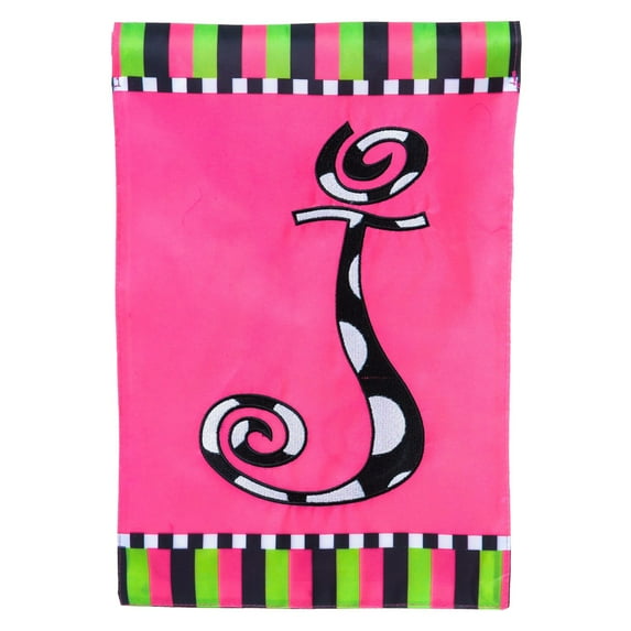 Evergreen Enterprises Twirly Curly Monogram Garden Flag