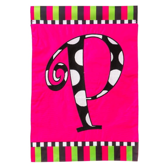 Evergreen Enterprises Twirly Curly Monogram Garden Flag
