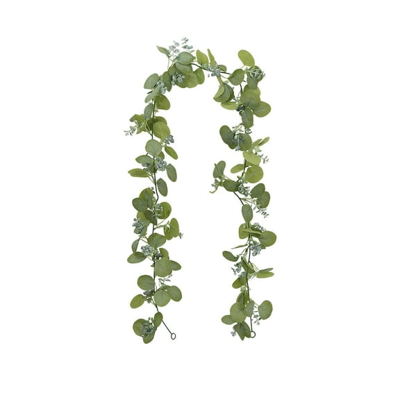Evergreen Eucalyptus Garland Artificial Greenery Christmas Garland Real Touch Natural Cedar Garland Dining Table Fireplace Wall Decoration Christmas Decor