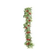 thumbnail image 1 of Evergreen Eucalyptus Garland Artificial Greenery Holly Berry Christmas Garland Real Touch Natural Cedar Garland Dining Table Fireplace Wall Decoration Christmas Decor, 1 of 8