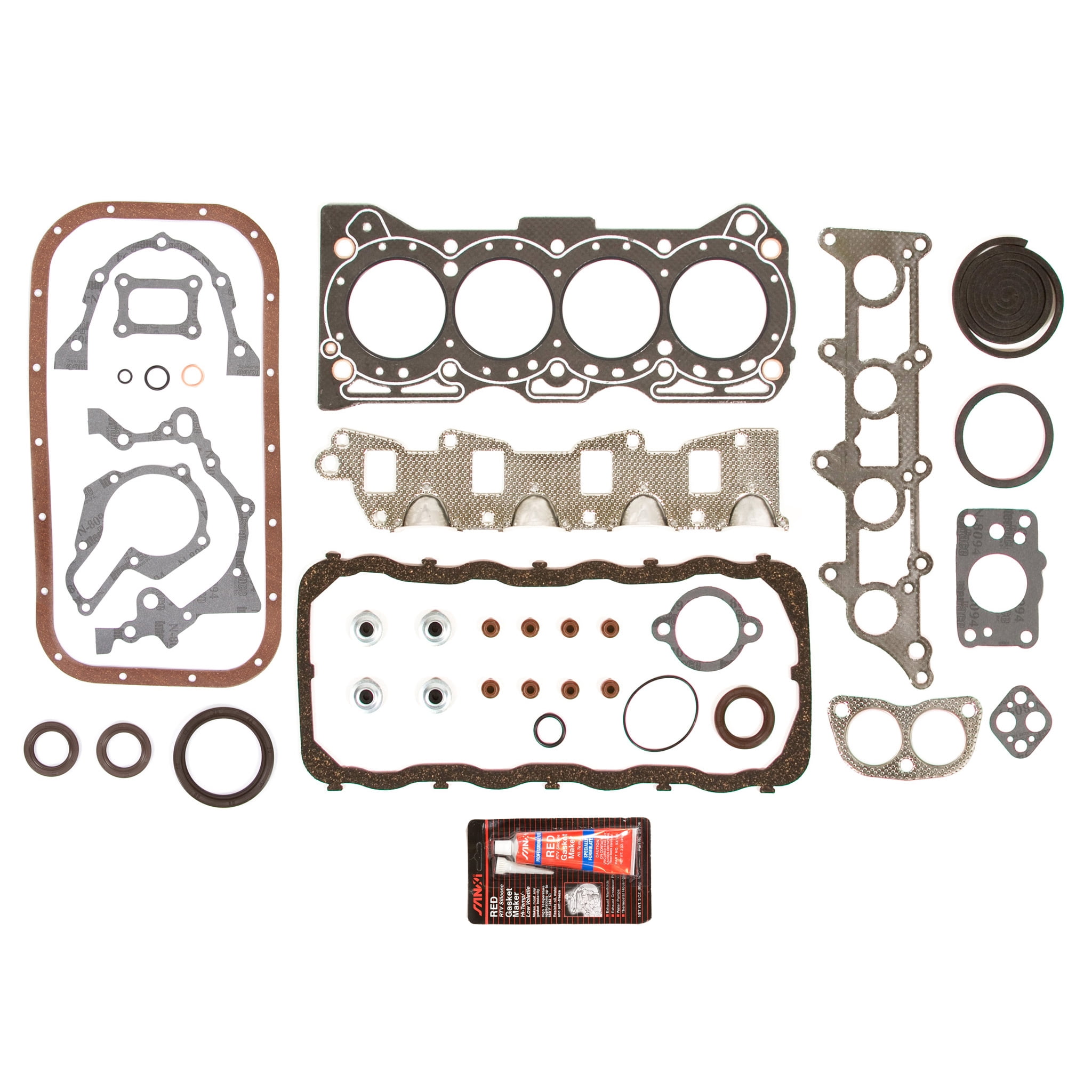 Salle-autoparts Lower Intake Gasket Set – Fits 97-15 GMC, Ford, Isuzu, Saab 4.8L-6.2L OHV LS3 – W/ Valve Stem Seals