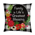 thumbnail image 1 of Family is Life's Greatest Blessing Interchangeable Pillow Cover, 1 of 1