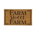thumbnail image 1 of Evergreen Farm Sweet Farm Indoor Outdoor Natural Coir Doormat 1'4"x2'4" Brown, 1 of 3
