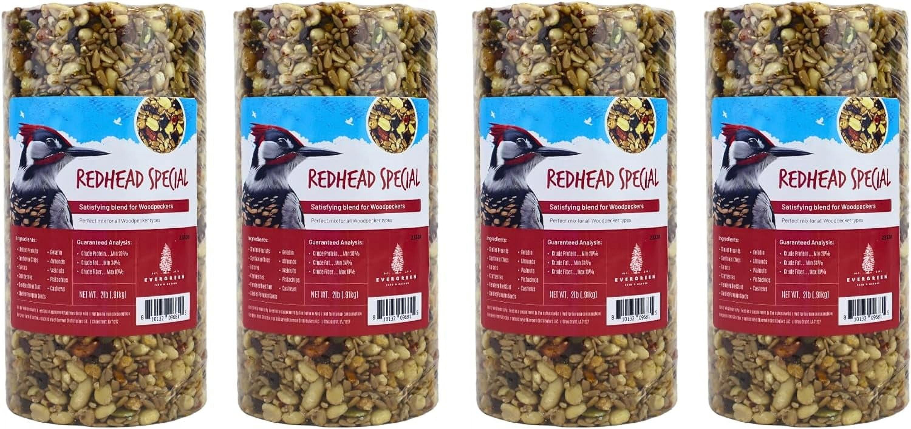 Evergreen Farm and Garden Bird Seed Cylinders (4 Small Cylinders