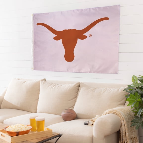 Evergreen Flag,3'x5' Single Sided Flag w/ 2 Grommets, University of Texas,36x60x0.1 Inches