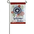thumbnail image 1 of Evergreen Flag, Americana Floral Garden Linen Flag, 18'' x 0.28'' inches, 1 of 6