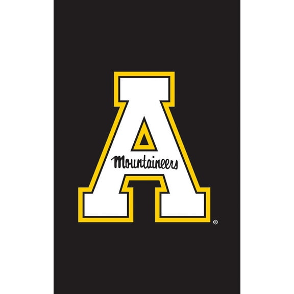 Evergreen Flag,Applique Flag, Gar., Appalachian State University,12.5x18x0.1 Inches