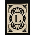 thumbnail image 1 of Evergreen Flag Cambridge Chic Letter L Monogram Applique Garden Flag - 12.5" Wide x 18" High, 1 of 5