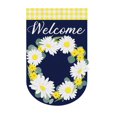 thumbnail image 1 of Evergreen Flag, Daisy Wreath Garden Burlap Flag, 12.5'' x 0.25'' inches, 1 of 1