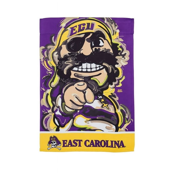 Evergreen Flag, East Carolina University, Suede GDN Justin Patten, 18'' x 0.15'' inches