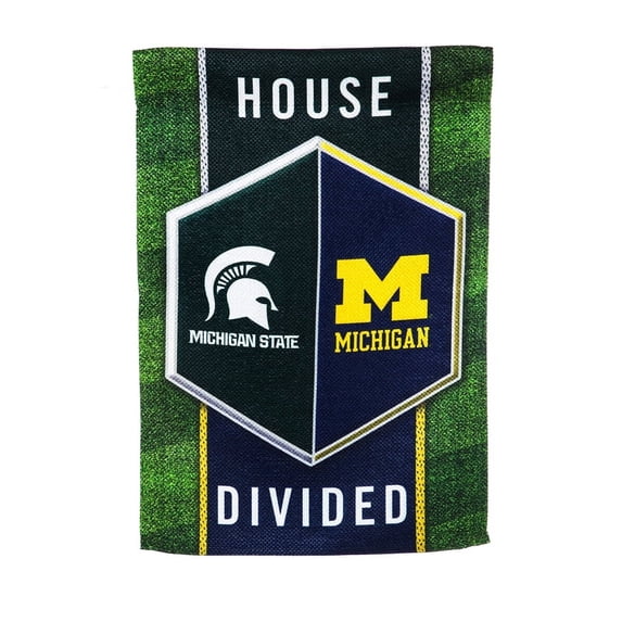 Evergreen Flag, Flag, Gar, ES, HD, Michigan/ Michigan State, 18'' x 0.04'' inches