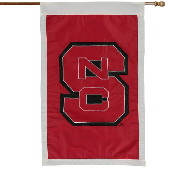 North Carolina State Wolfpack 28'' x 44'' Red Team Logo Applique Flag