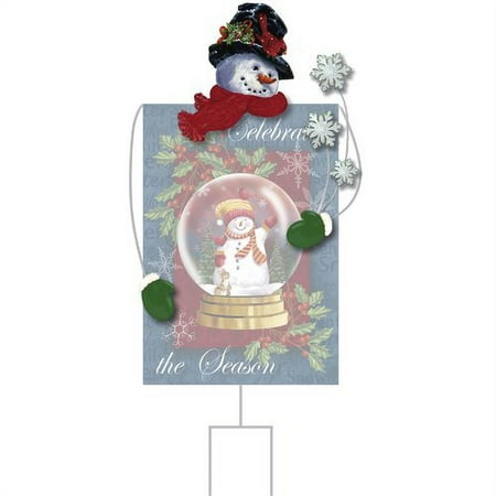 Snowman Garden Flag Stand