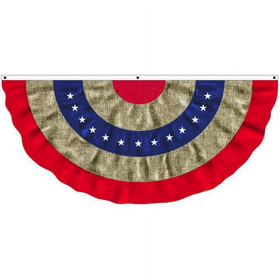 Patriotic Burlap Large Bunting Banner