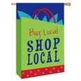 thumbnail image 1 of Buy Local Shop Local Applique House Flag, 1 of 1