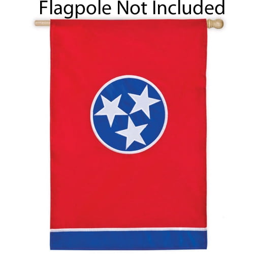 Evergreen Enterprises 157761 Regular Applique Flag - Tennessee State