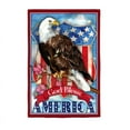 thumbnail image 1 of Evergreen Flag, God Bless America Eagle House Suede Flag, 29'' x 0.59'' inches, 1 of 2