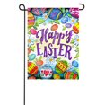 thumbnail image 1 of Evergreen Flag, Happy Easter Eggs Garden Textured Suede Flag, 18'' x 0.04'' inches, 1 of 2