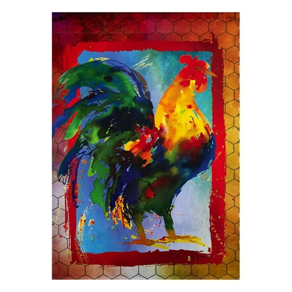 Kauai Rooster Garden Flag 2 Sided