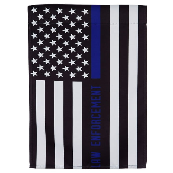 Thin Blue Line Law Enforcement Support Garden Flag 2 Sided