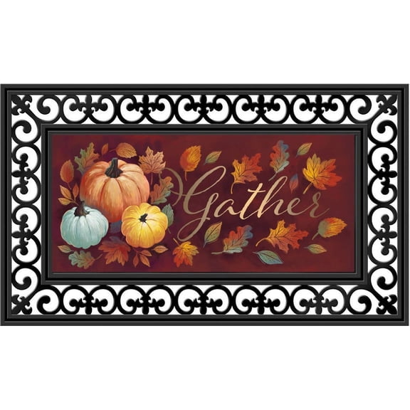 Evergreen Flag Seasonal Sassafras Interchangeable Mat and Tray Crafted Harvest